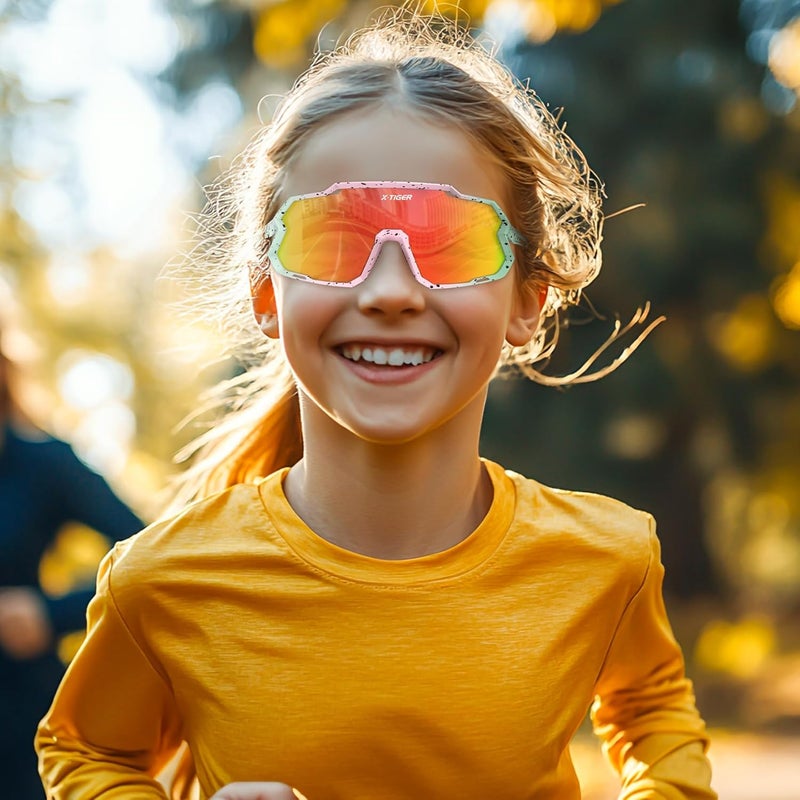 Xtiger Kids Sunglasses Polarized Youth Baseball Sunglasses for 8-14 boys girls UV400 Sports Softball Cycling Glasses - Image 2